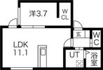 ベルツリーN19の間取り画像