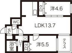 ブランシャールKT＆Y麻生の間取り画像