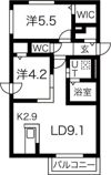 ブランシャールLilyの間取り画像