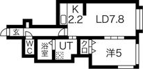 kazu東札幌の間取り画像