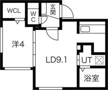 クレイパレス美園の間取り画像