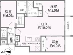 シティグレイス新札幌の間取り画像