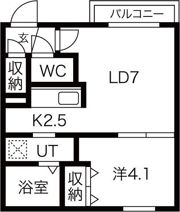 Tela bianca月寒中央の間取り画像
