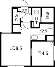 ブランシャール琴似駅前の間取り画像
