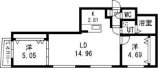 Warmth Inn 南4条（ウォームスインミナミヨジョウ）の間取り画像