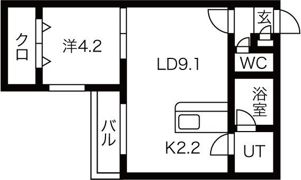 トログランデ発寒の間取り画像