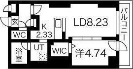 S-RESIDENCE近代美術館前の間取り画像