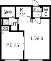 Calm美園105の間取り画像