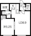 Calm美園105の間取り画像
