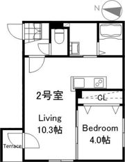 INFINITY南8条の間取り画像