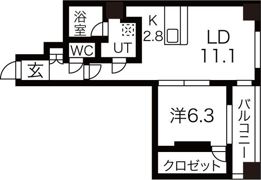 MODENA医大前の間取り画像