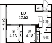 仮）美園11-4MSの間取り画像