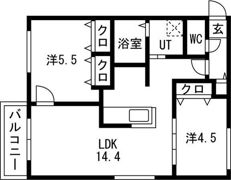 ブランシャールEK南郷通18丁目の間取り画像
