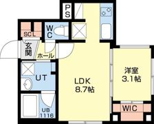 Rilassa西町（リラッサ西町）の間取り画像