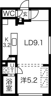 M-STAGE北9条の間取り画像