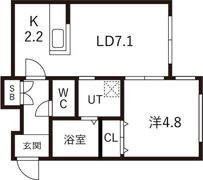 GrandeeN22（グランディーN22）の間取り画像