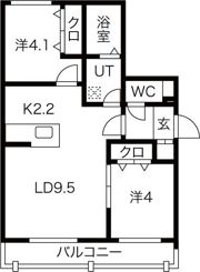 ブランシャール月寒WESTの間取り画像