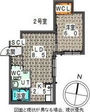 Elle Cube学園前（エルキューブ学園前）の間取り画像