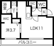 パトリア環状通東 （Patria環状通東）の間取り画像