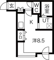 luce solare麻生（ルチェ・ソラーレアサブ）の間取り画像