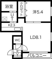 グランメール ROSAの間取り画像