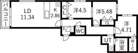 KCU参番館の間取り画像