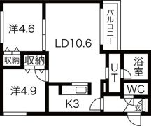ブランシャール栄通FORESTの間取り画像
