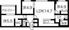 カサトレス元町の間取り画像