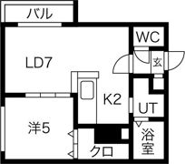 Sentid福住（センティードフクズミ）:旧マクリルの間取り画像