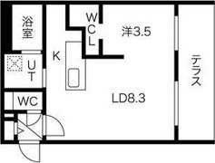 エアフォルク発寒南の間取り画像