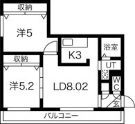サンヴィレッジ琴似の間取り画像