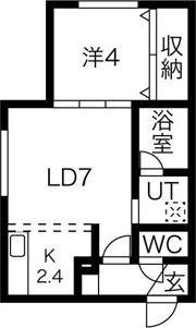 シャンテ北3条の間取り画像