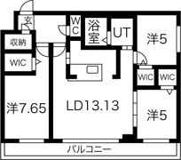 ラディア北円山の間取り画像