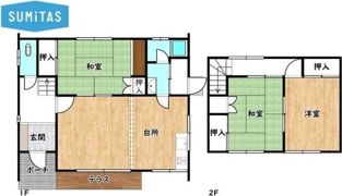 南郷通14丁目北戸建の間取り画像