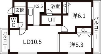 パレット伏見の間取り画像