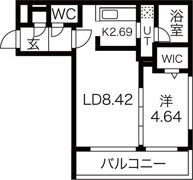 FORES LUCE （旧:ZIZI UN）の間取り画像