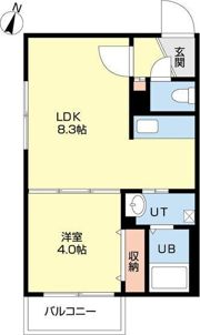 ラフィーネ学園前IIの間取り画像