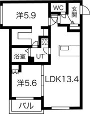 Rests on 行啓通の間取り画像