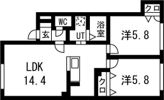 ルミエールSUHARA A舘の間取り画像