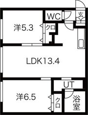 グランオルセー厚別中央IIの間取り画像