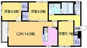 仮）コルブドゥの間取り画像