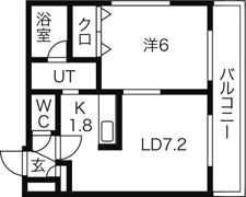 ブランノワール厚別中央の間取り画像