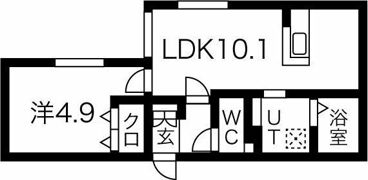 ステラ幌西の間取り画像