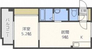 クロックス菊水の間取り画像