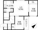ファランドール東札幌の間取り画像