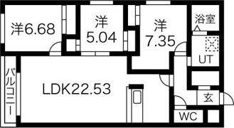 Sansevieria（サンスベリア）714の間取り画像