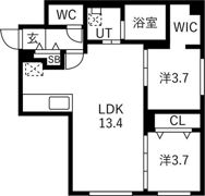 Proud 3・4（プラウド 3・4）の間取り画像