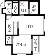 CLASSY.月寒西の間取り画像