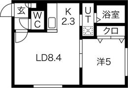 グランディール円山 ウエストの間取り画像