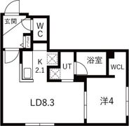 F-works月寒の間取り画像